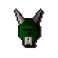 Green halloween mask
