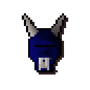 Blue halloween mask