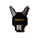 Black h'ween mask