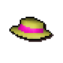 Pink boater