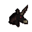 Black unicorn mask