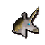 White unicorn mask