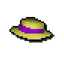 Purple boater